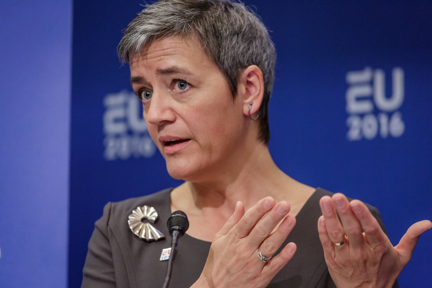 Imagen de la comisionada de DG comp Margrethe Vestager