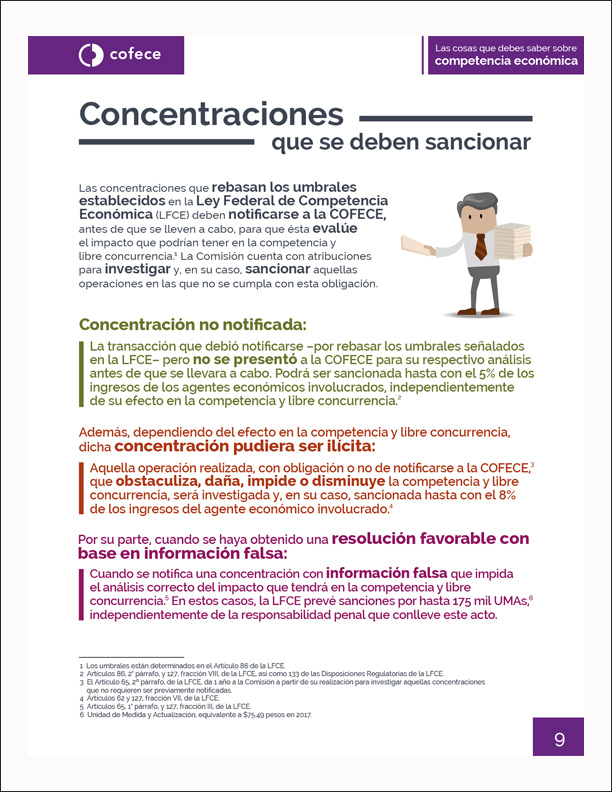 Concentraciones que se deben sancionar