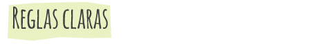 Opción menú Reglas Claras