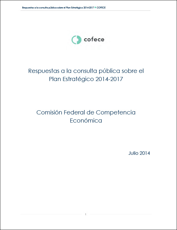Respuestas a la consulta pública sobre el Plan Estratégico 2014-2017 