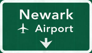 New,Jersey,Newark,Liberty,Usa,International,Airport,Highway,Road,Sign