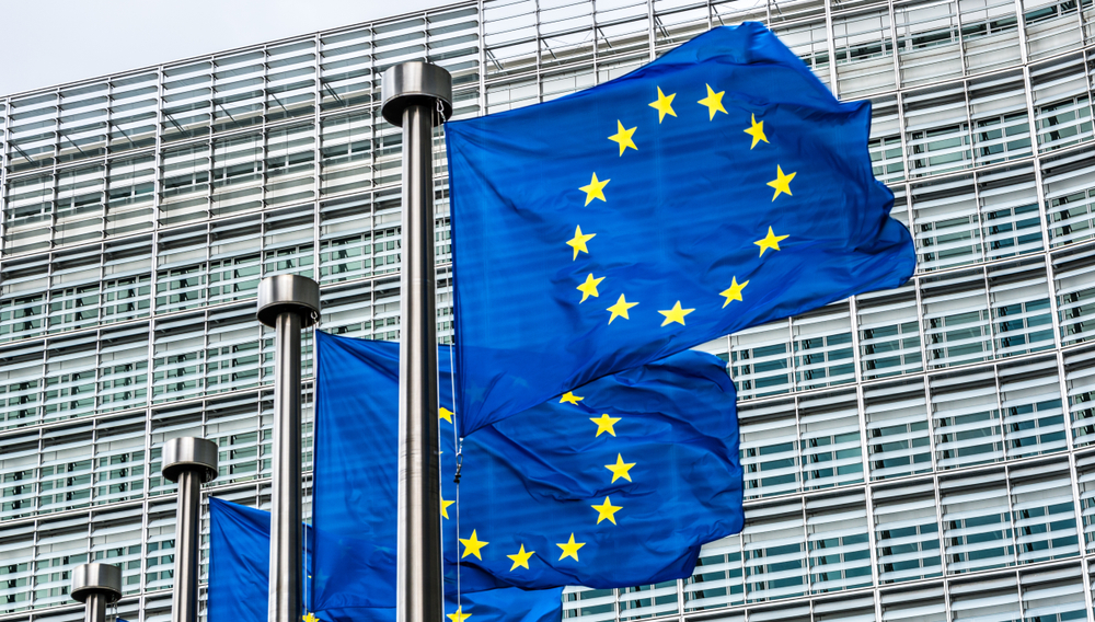 European,Union,Flags,In,Brussels