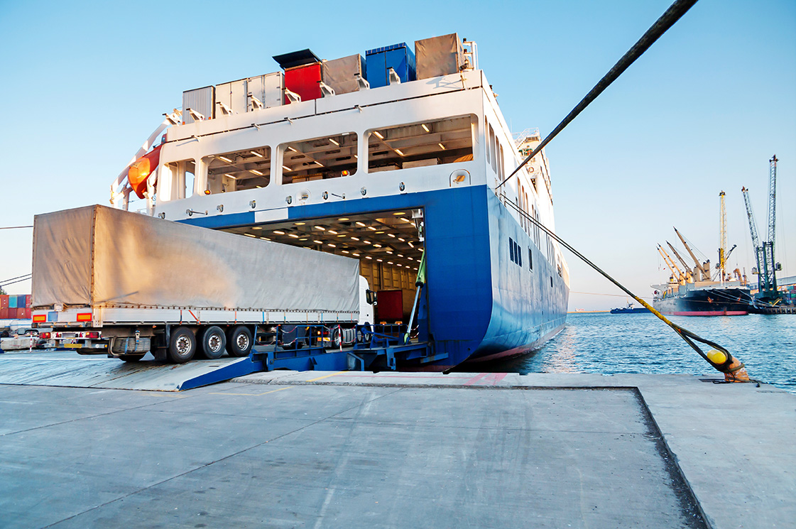 Ferry and Trucking Transportation - RO-RO Transport (Roll On/Roll Off)