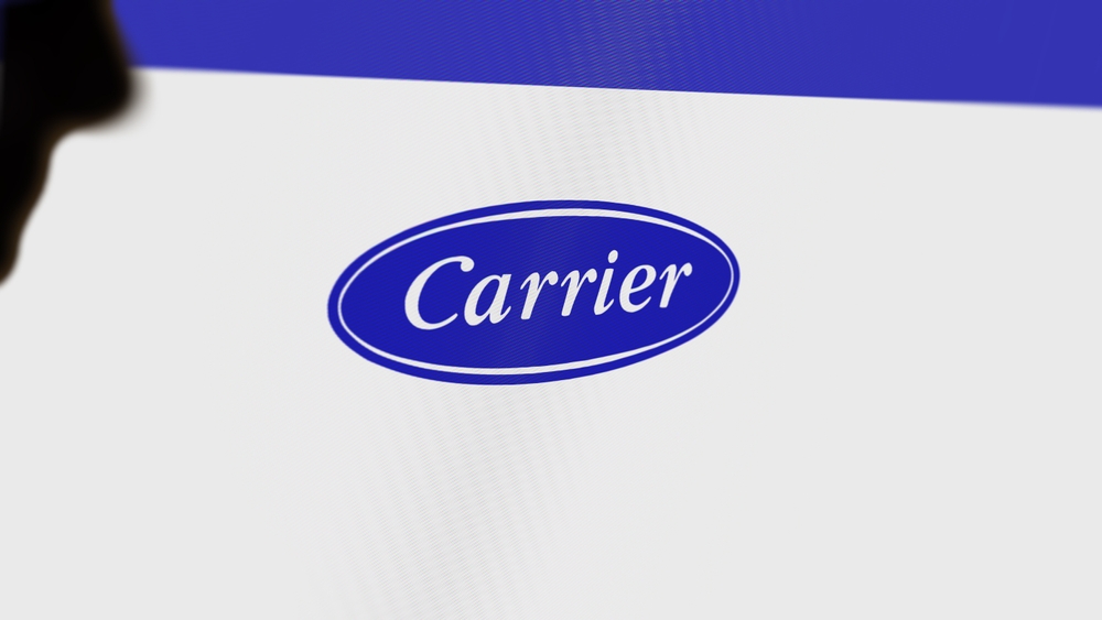 28th,July,2023.,The,Logo,Of,Carrier,Global,On,A