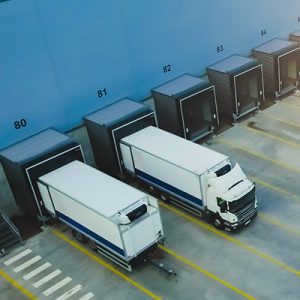 Puerto de carga de un supermercado