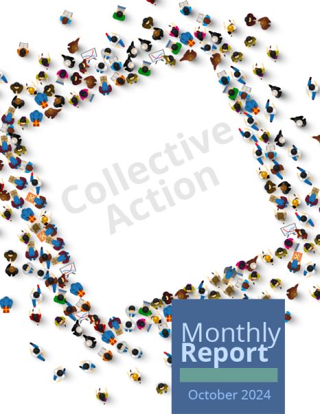 Cover of the monthly report Collective Action