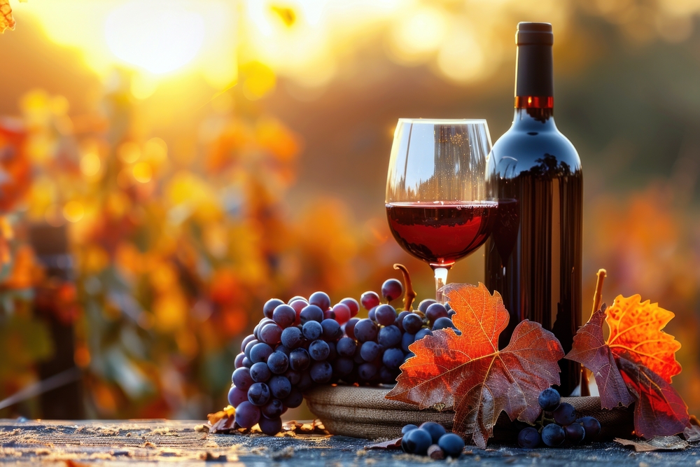 Bottle,And,Glass,Of,Red,Wine,Are,Standing,On,A Bottle,And,Glass,Of,Red,Wine,Are,Standing,On,A