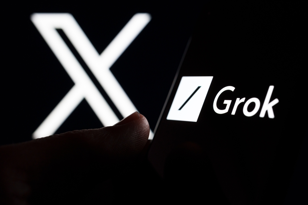 Grok,Ai,Chatbot,Logo,Seen,On,Smartphone,Screen,And,Finger Grok,Ai,Chatbot,Logo,Seen,On,Smartphone,Screen,And,Finger