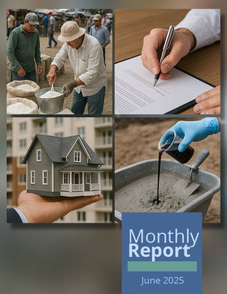 Cover of the Cofece monthly report for June 2025. Cofece publishes four investigations initiated in 2024.