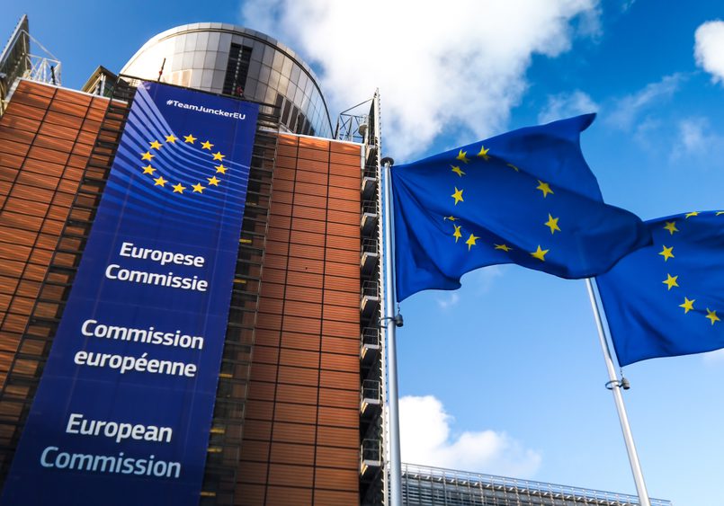 Brussels,/,Belgium,-,11/10/2019,-,European,Union,Flags,Waving