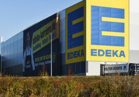 Germany-october,05,2020:german,Supermarket,Corporation,Edeka,Terminal.,The,Edeka,Group,Is