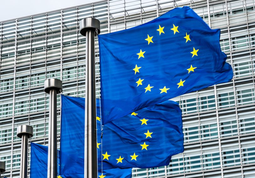 European,Union,Flags,In,Brussels