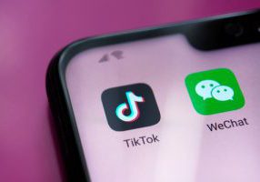 Tiktok,Wechat,Banned,Apps,Seen,On,The,Mobile,Screen.,Selective